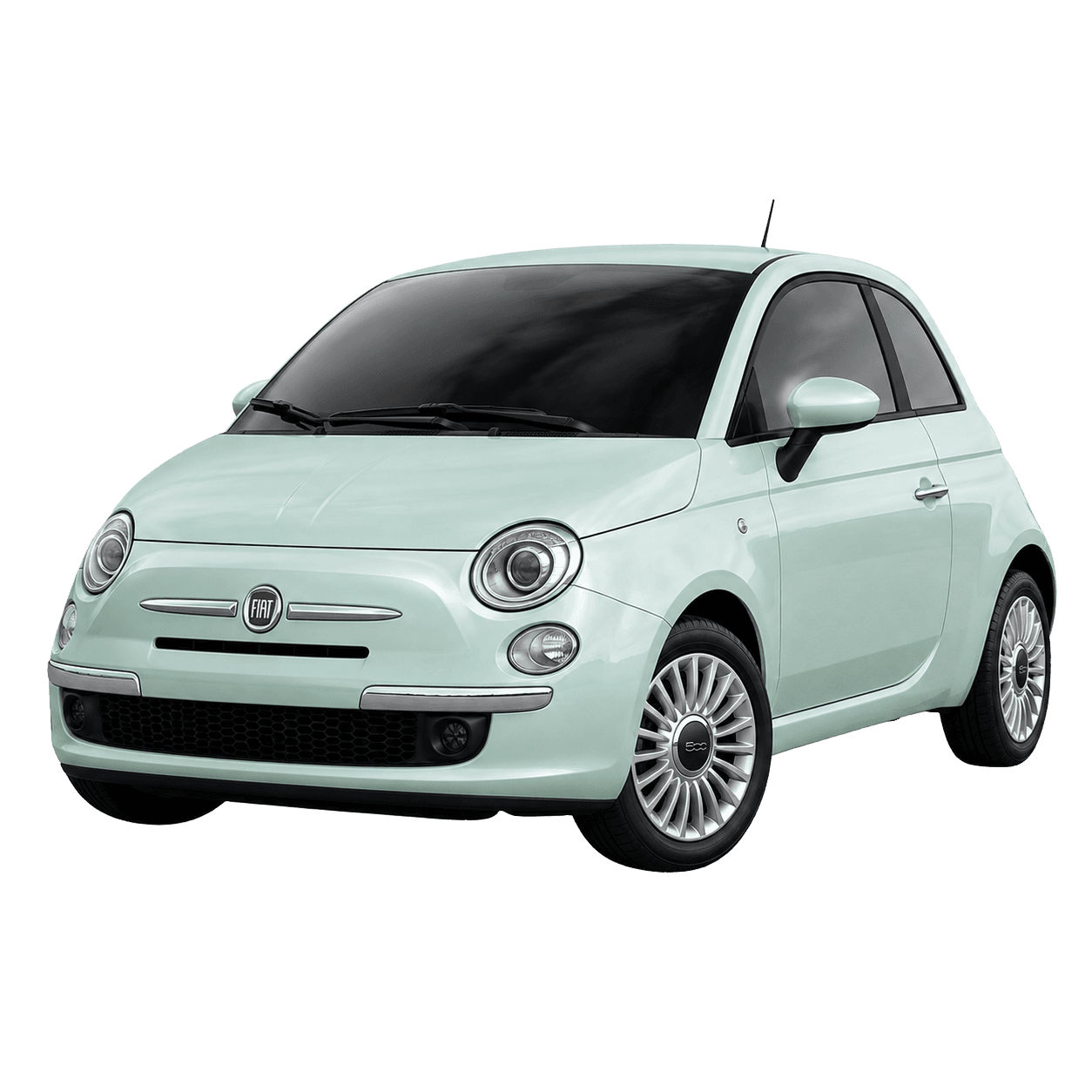 Fiat 500 compact hire car for easy local driving in Watford