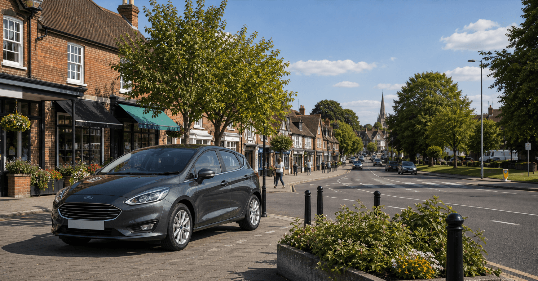Compact hire car ready for practical travel around Hemel Hempstead